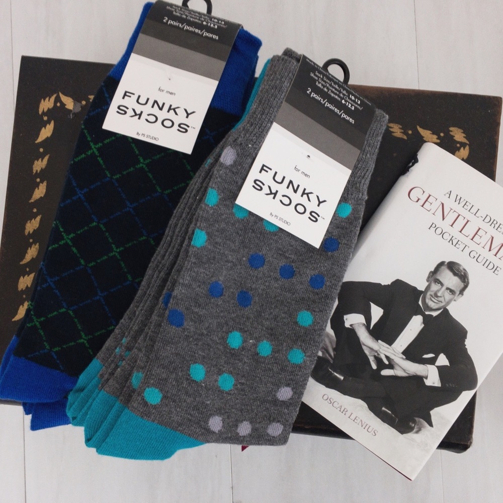 Men’s Funky Socks by PS Studio • Four Pair